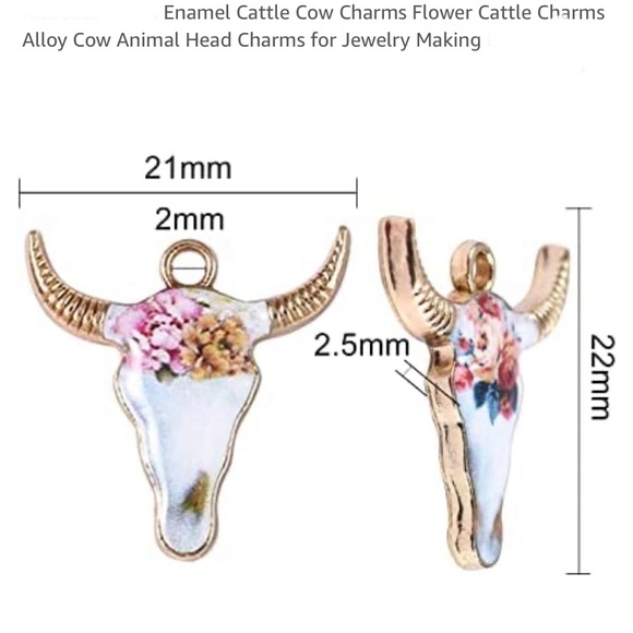 New Hand Crafted Cowboy Cattle Post Western Earrings with Crystal cowgirls - Picture 6 of 9